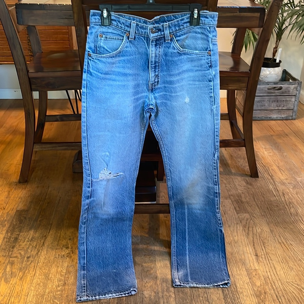 Vintage Levi’s jeans orange tag W31 L34 distressed